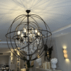 METAL SPHERE CHANDELIER
