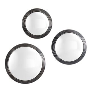 fish eye set of 3 round mirror