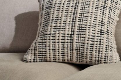 black-and-white-textured-cushion