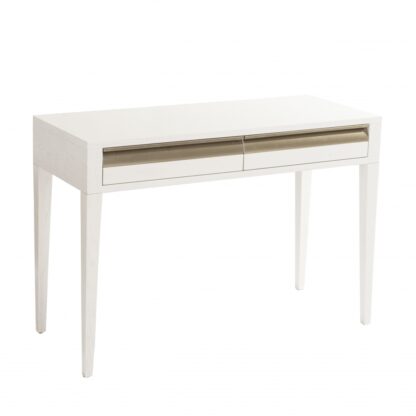 white and gold dressing table