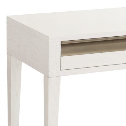 white and gold dressing table