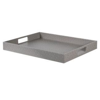 Grey Faux Ostrich Serving Tray