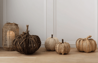 Brown natural Wooden rustic Pumpkin decoration