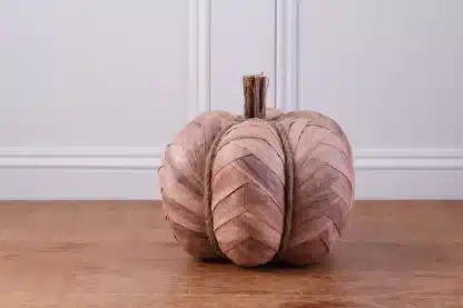 Brown Pumpkin Decoration With Rope Detailing