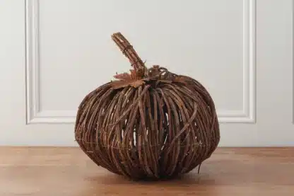 Natural Brown Wooden Pumpkin decoration