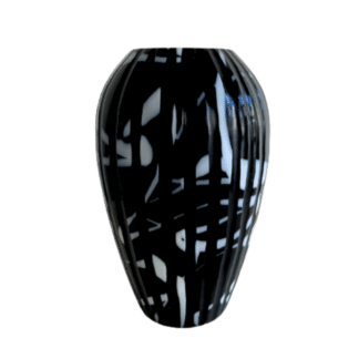 black and white jar