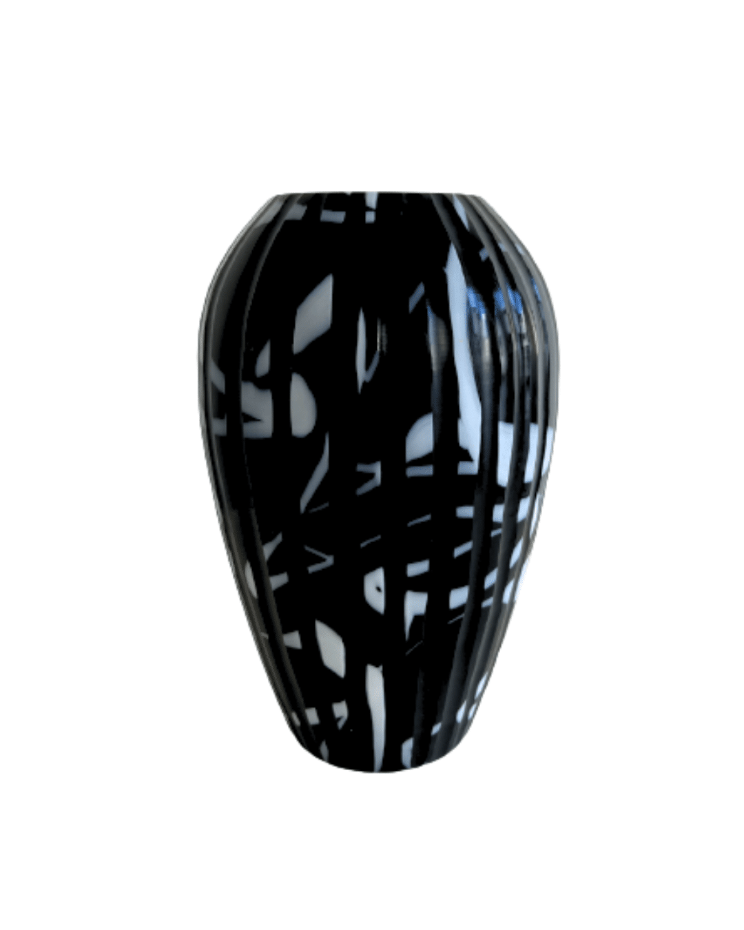 black and white jar