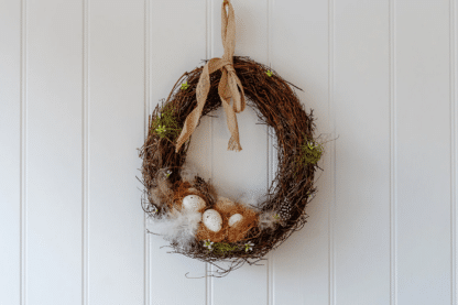 egg shape easter wreath