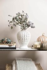 Large White Decorative Jar - Image 2