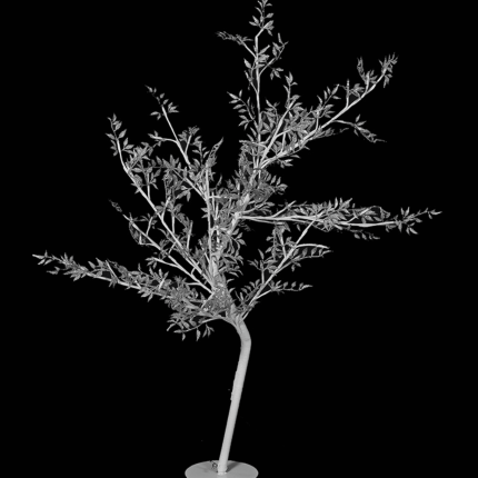 Luxurious Silver Leaf Led Tree