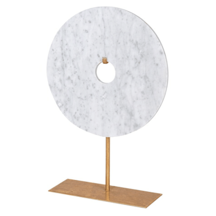 Decorative Marble Disc on Stand