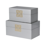 Set of Stylish Grey Boxes