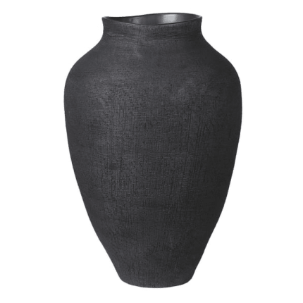 Noir Textured Vase - Small