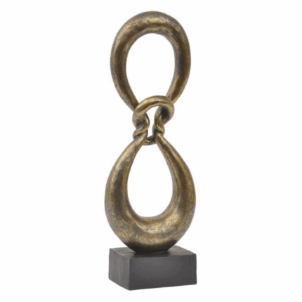 Brass Abstract Knot Sculpture