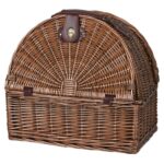 Double sided picnic basket set with chiller compartment