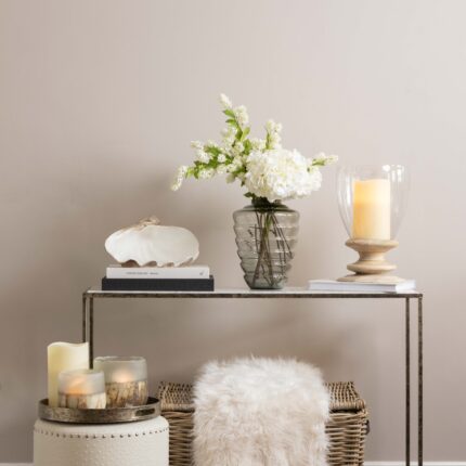 cream faux fur throw
