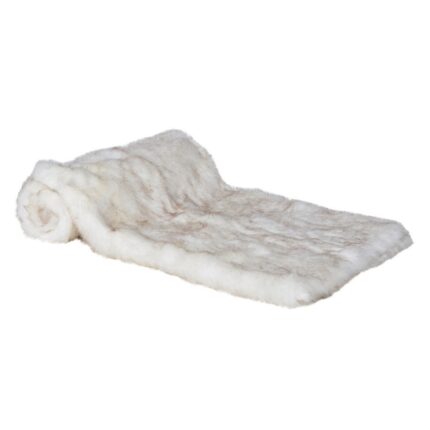 White Faux Fur Throw