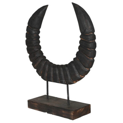 black horn sculpture