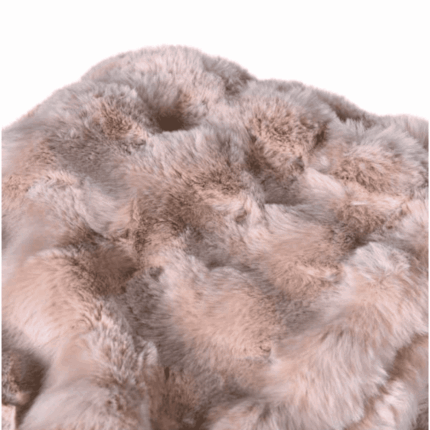 taupe faux throw